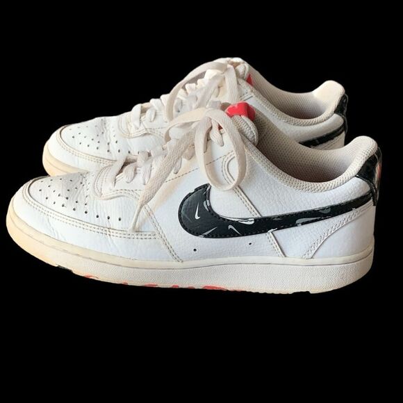 Nike | Women’s Court Vision Low White Sneakers Athletic Shoes - Picture 7 of 12